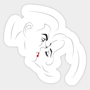 Lover Line-art Sticker